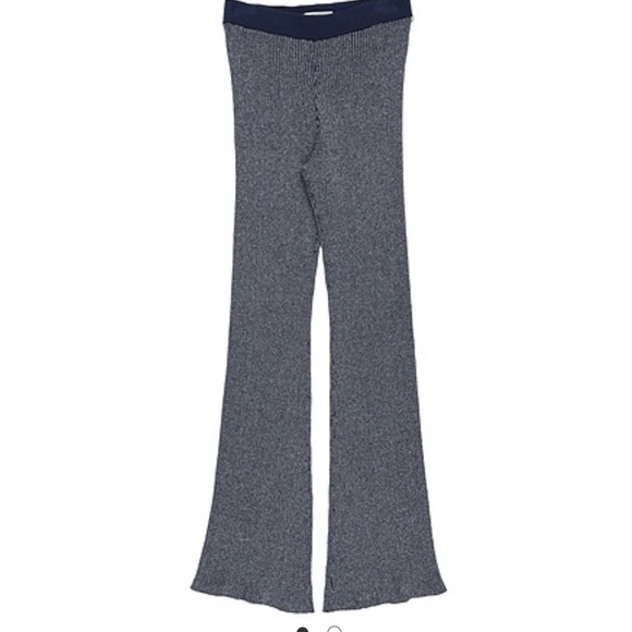 Scotch & Soda Navy And Silver “Quinn” Ribbed Knit Pants - Picture 3 of 16